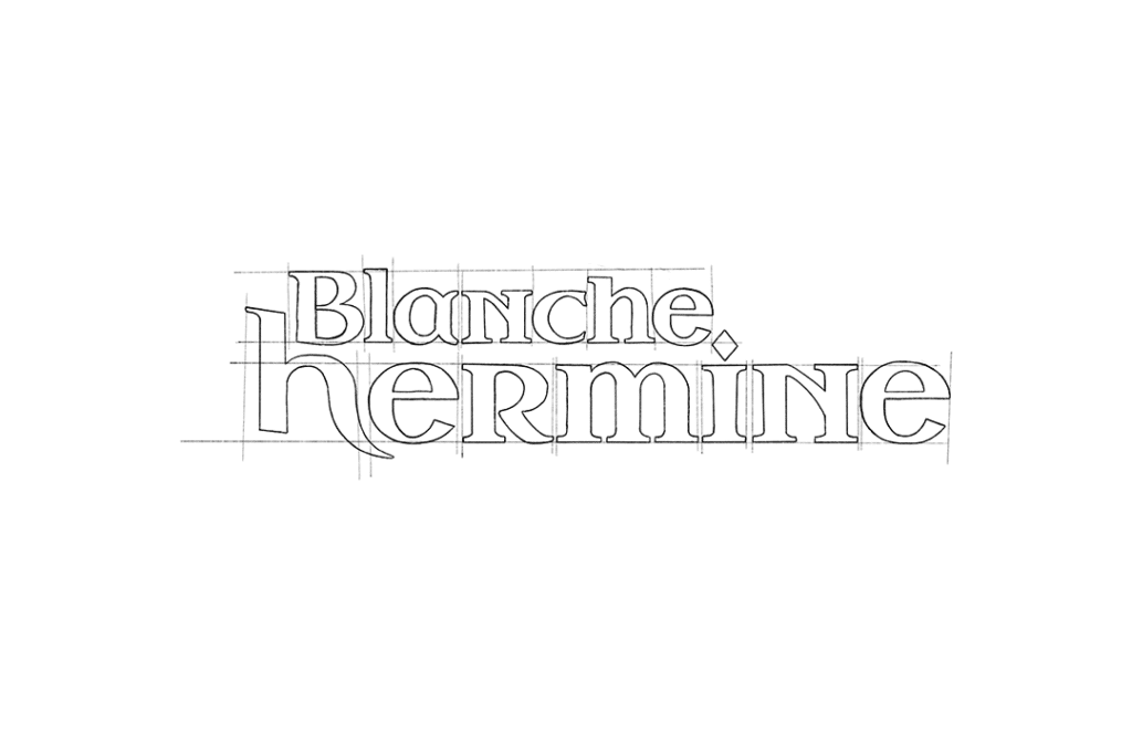 Blanche Hermine typo petit